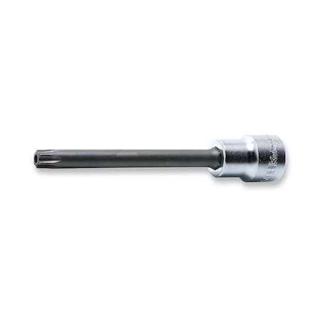 Bit Socket TORX T55H Tamper Resistant 100mm Round Shank 3/8 Sq. Drive